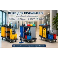 Візки для прибирання Візки для прибирання