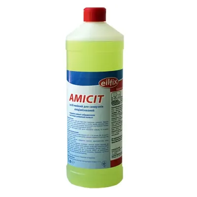 Засіб мийний для санвузлів спеціалізований AMICIT 1л 100157-001-028