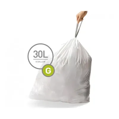 Мішки для сміття міцні із зав`язками 30л SIMPLEHUMAN. CW0166