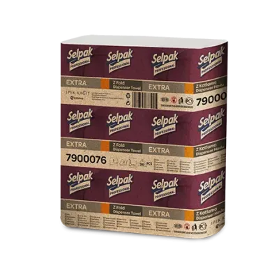 Паперові рушники листові, білі, Z-складання, Selpak Pro. Extra. 32660430