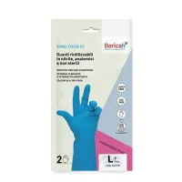 Рукавички нітрилові 2шт. SENSI FOOD 33. GU220L