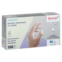 Рукавички вінілові 100шт. SENSIVINIL. 39057