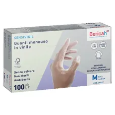 Рукавички вінілові 100шт. SENSIVINIL. 39057