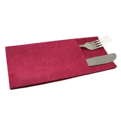 Серветки столові Pocket 1/8 двошарові 40х40 (45 шт.) бордові. T2408T/BORD