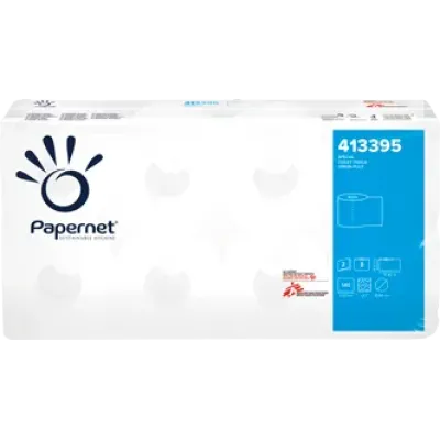 Туалетний папір стандарт, целюлоза, 2 шари, Papernet. 413395