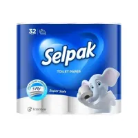 Туалетний папір, целюлоза, 3 шари, 16,8 м, Selpak Super Soft. 32761815