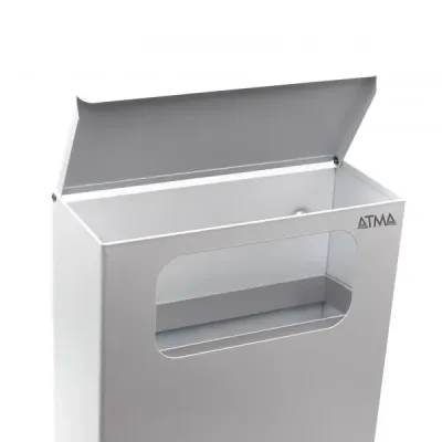Урна для сміття 10л, біла. M210White