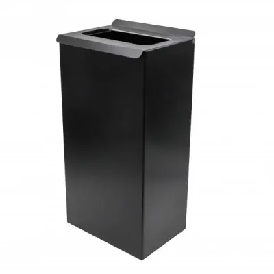 Урна для сміття 20л S-LINE метал, чорний. M120Black