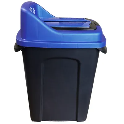 Бак для сортування сміття Planet Re-Cycler 50 Л чорно - СИНІЙ (ПАПЕР)