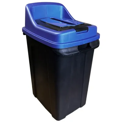 Бак для сортування сміття Planet Re-Cycler 50 Л чорно - СИНІЙ (ПАПЕР)