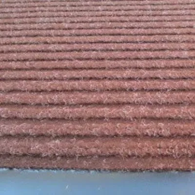 Брудозахисний килимок поліпропіленовий на основі пвх коричневий, strip 60x90-brown