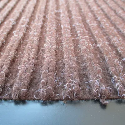 Брудозахисний килимок поліпропіленовий на основі пвх коричневий, strip 60x90-brown