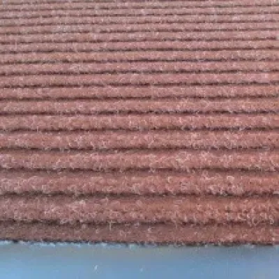 Брудозахисний килимок поліпропіленовий на основі пвх коричневий, strip 90x120-brown