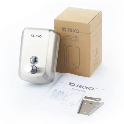Дозатор для рідкого мила нержавіюча сталь rixo solido s002