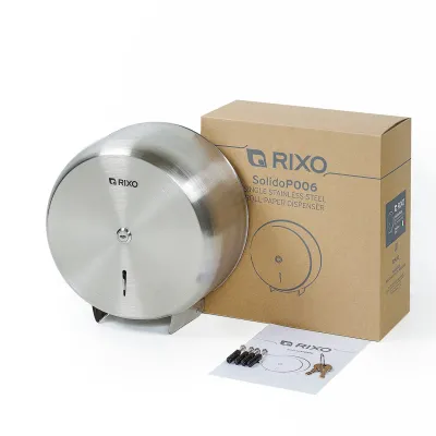 Диспенсер туалетного паперу нержавіюча сталь rixo solido p006