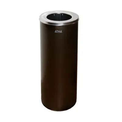 Урна для сміття 25л R-LINE з кришкою та тримачем мішка. M 825Brown