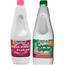 Комплект засобів для біотуалету campa green + campa rinse plus, 1.5 л