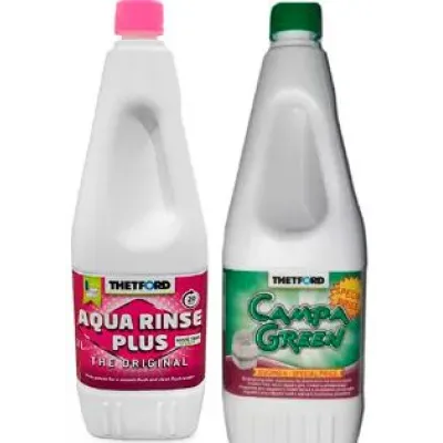 Комплект засобів для біотуалету campa green + campa rinse plus, 1.5 л