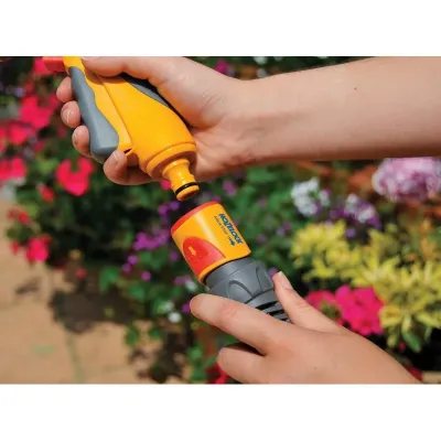 Конектор hozelock 2065 aquastop plus (15 мм + 19 мм)
