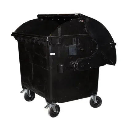Контейнер для сміття 1100л із круглою кришкою