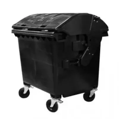 Контейнер для сміття 1100л із круглою кришкою
