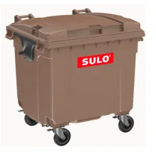 Контейнер sulo з плоскою кришкою на 1100л., sulo коричнєвий