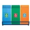 Контейнери для сортування сміття прямокутні 90л (один контейнер)
