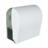 Механічний диспенсер для паперових рушників у рулоні MERIDA UNIQUE SOLID CUT GLAMOUR WHITE SPARK LINE