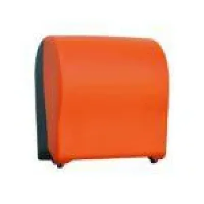 Механічний диспенсер паперових рушників у рулоні MERIDA UNIQUE SOLID CUT ORANGE LINE