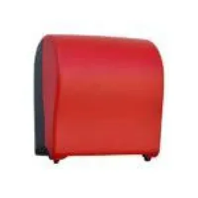 Механічний диспенсер паперових рушників у рулоні MERIDA UNIQUE SOLID CUT RED LINE
