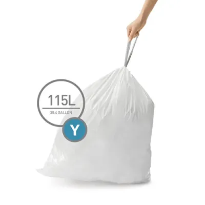 Мішки для сміття міцні із зав'язками 115л SIMPLEHUMAN