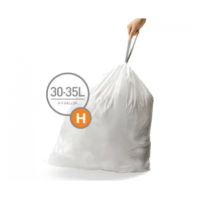 Мішки для сміття міцні із зав'язками 30-35л SIMPLEHUMAN