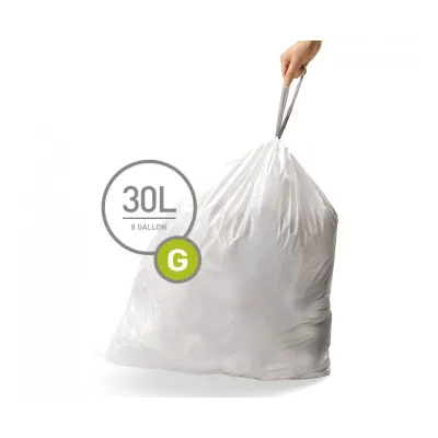 Мішки для сміття міцні із зав'язками 30л SIMPLEHUMAN