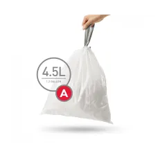Мішки для сміття міцні із зав'язками 4.5л SIMPLEHUMAN