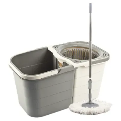 Набір для збирання planet spin mop duo 19 л крем-сірий