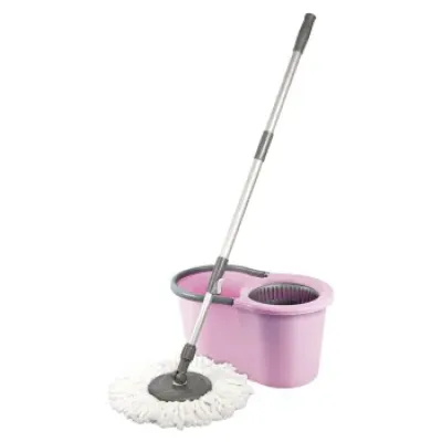 Набір для збирання planet spin mop midi 16 л рожевий
