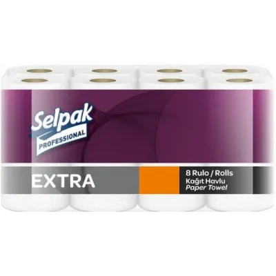 Папірний кухонний рушник Selpak Professional Extra двошаровий 8 рулонів 32661120