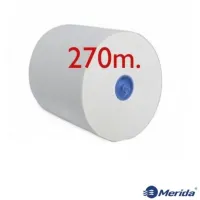 Рушники паперові Merida Top Automatic у рулонах Maxi супербілі одношарові