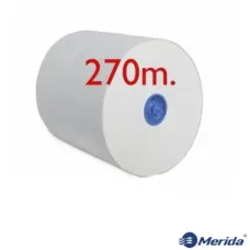 Рушники паперові Merida Top Automatic у рулонах Maxi супербілі одношарові