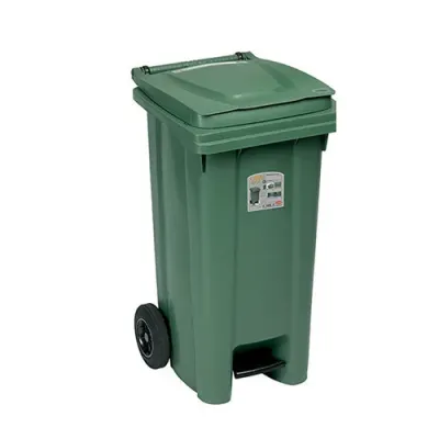 Сміттєвий бак з педаллю Stefanplast Bidone carrellato 120л