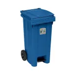 Сміттєвий бак з педаллю Stefanplast Bidone carrellato 120л