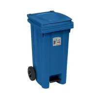 Сміттєвий бак з педаллю Stefanplast Bidone carrellato 120л