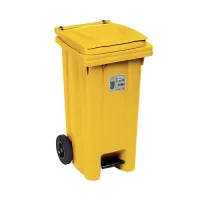 Сміттєвий бак з педаллю Stefanplast Bidone carrellato 120л