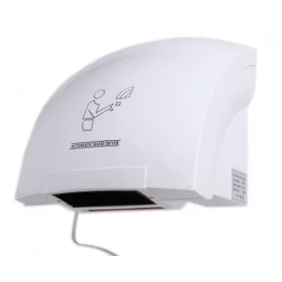 Сушарка для рук білий пластик 1800 вт power pw-203a