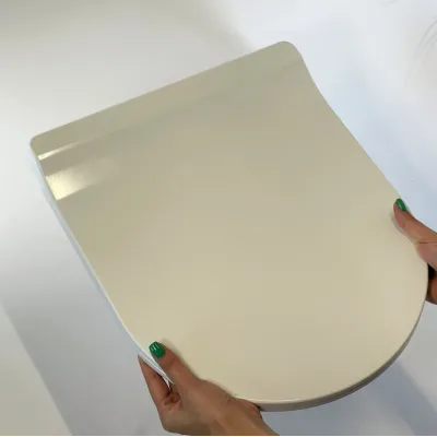 Сидіння для унітазу з дюропласту з кришкою з мікроліфтом Solid 0421, Туалетне сидіння із міцного матеріалу