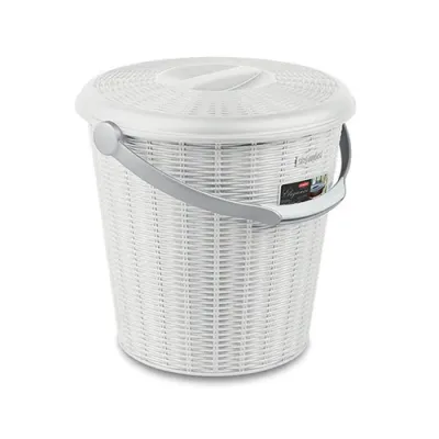 Відро для сміття з кришкою Stefanplast Elegance 10л