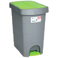 Відро з педаллю Planet Pelican 9 Л СІРО-ЗЕЛЕНЕ