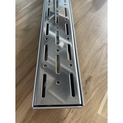 Водовідвідний трап з горизонтальним фланцем, грати "Дощ" 80 см. 4013.0Y050K.080.1